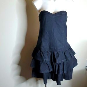 Krafty Denim Ruffled skirt dress
